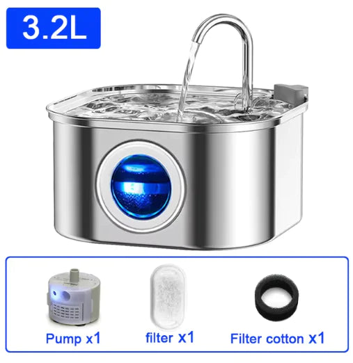 Pet Fountain with Automatic Sensor & Filter