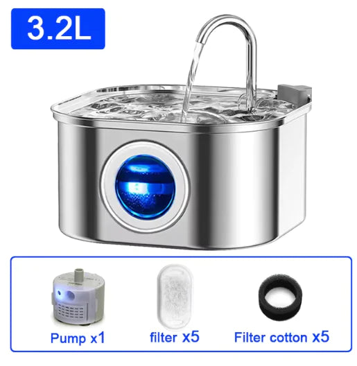 Pet Fountain with Automatic Sensor & Filter