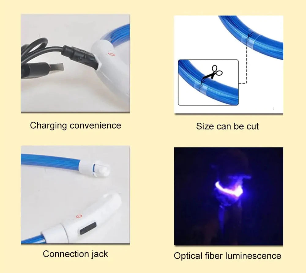 LED Waterproof Dog Collars