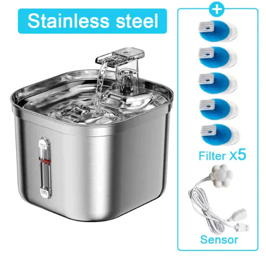 Pet Fountain with Automatic Sensor & Filter