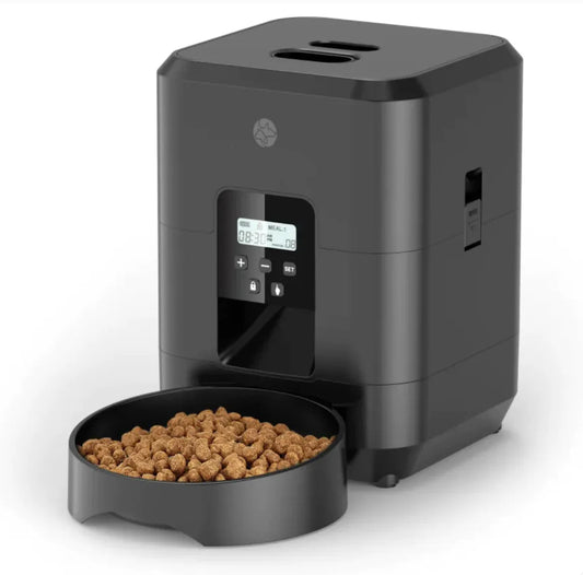 Black Automatic Pet Feeder