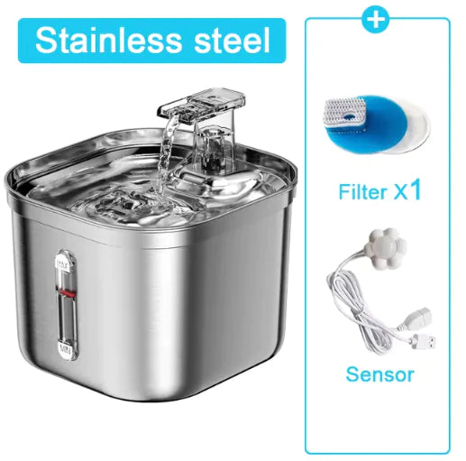 Pet Fountain with Automatic Sensor & Filter